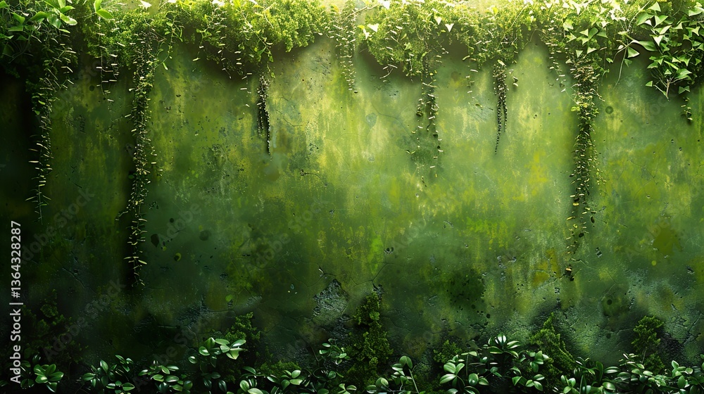 Texture of a Green Grunge Wall Texture of a Green Grunge Wall