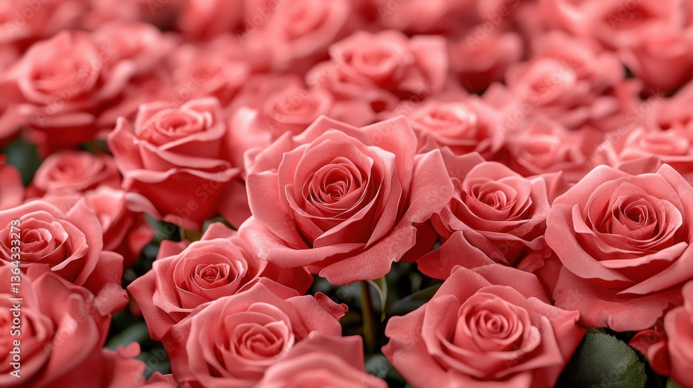 Beautiful Close-Up of Pink Roses in Full Bloom Surrounded by Green Leaves Beautiful Close-Up of Pink Roses in Full Bloom Surrounded by Green Leaves