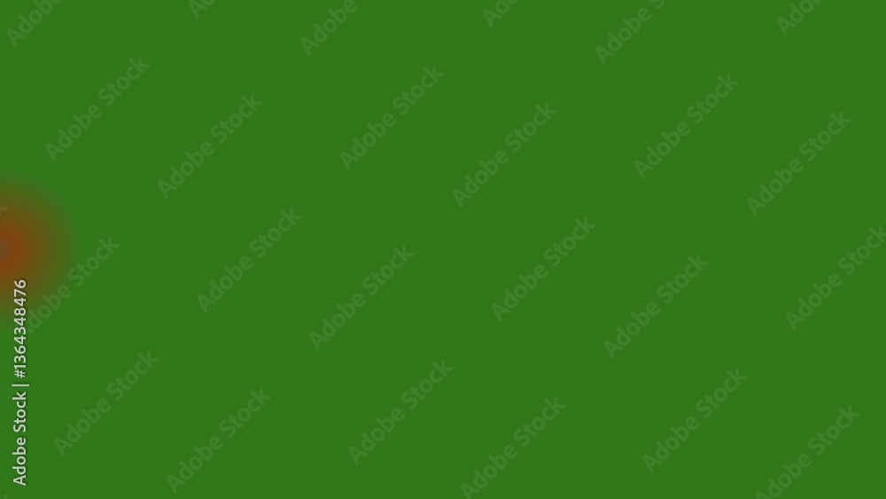 Fototapeta premium Solid Green Background with Orange Gradient