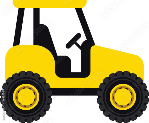 Beautiful construction vehicles icons flat style illustration