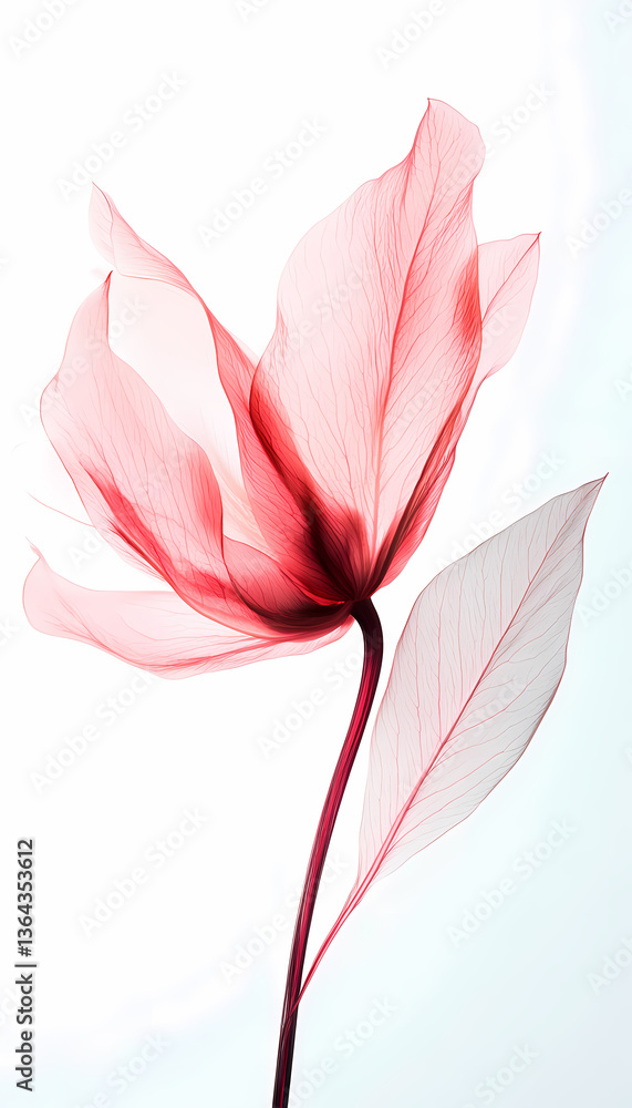 Delicate Translucent Floral Composition Delicate Translucent Floral Composition