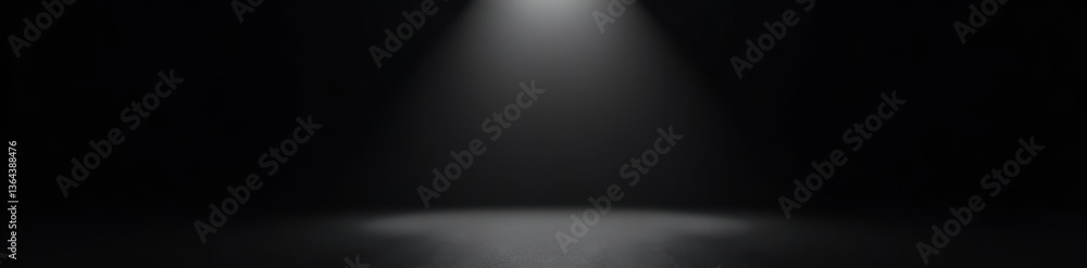Empty black background with a central spotlight illuminating a sleek studio setting for showcasing designs Dark backdrop with abstract template in a realistic 3D render, background, 3D Empty black background with a central spotlight illuminating a sleek studio setting for showcasing designs Dark backdrop with abstract template in a realistic 3D render, background, 3D