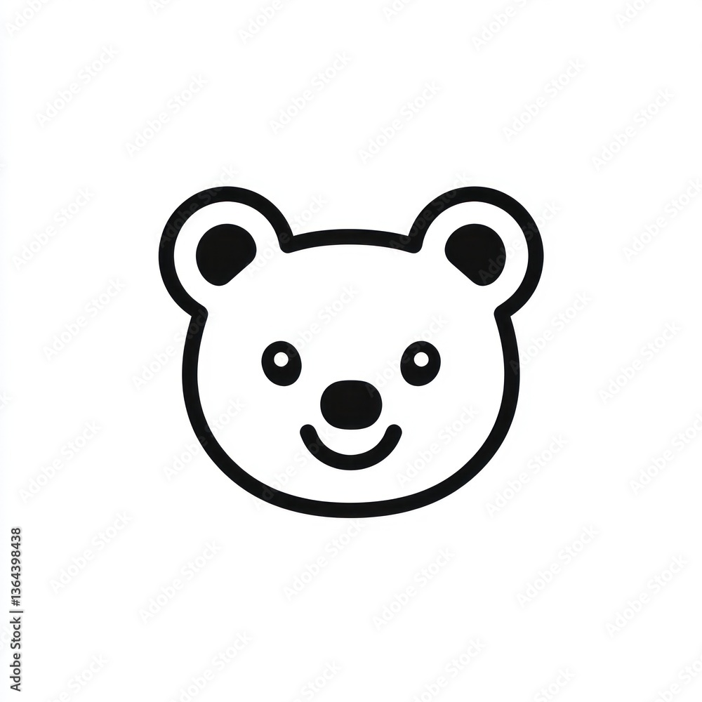 Cute Bear Face Icon Cute Bear Face Icon