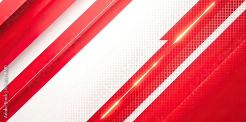 Wallpaper Mural Geometric red and white striped background with diagonal halftone design,  abstract,  white Torontodigital.ca