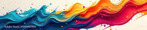 Dynamic and colorful brush strokes creating an abstract sporty background,  energetic,  contemporary
