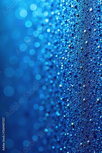 Glistening blue glitter paper with a dazzling and shimmering texture,  festive,  art