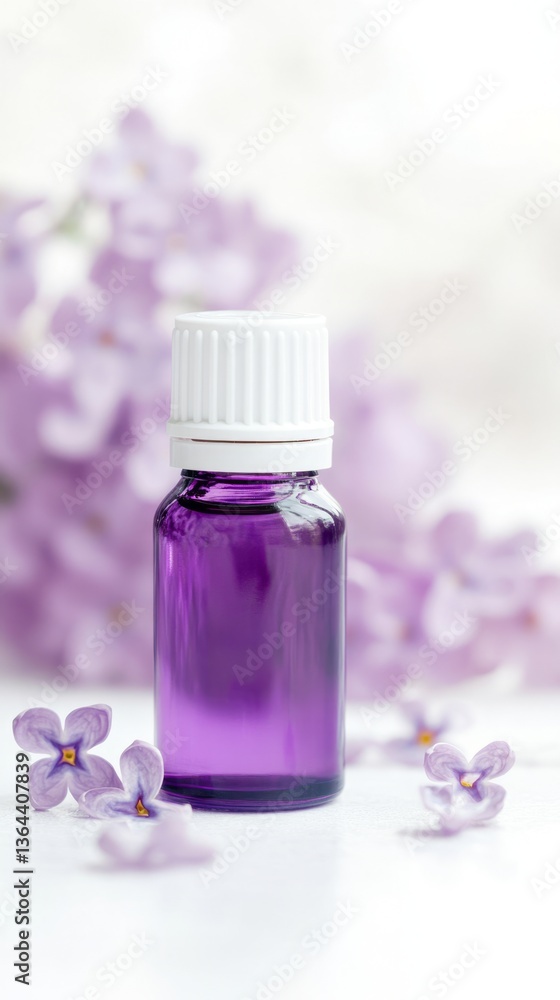 Lilac essential oil bottle in a clean, minimalistic setting, evoking natural simplicity and purity.
Lilac essential oil bottle in a clean, minimalistic setting, evoking natural simplicity and purity.