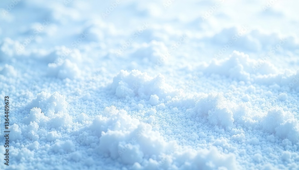 Fototapeta premium Freshly fallen snow creating a smooth and textured background, snowy day, texture