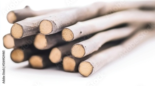 Close-up wood sticks bundle