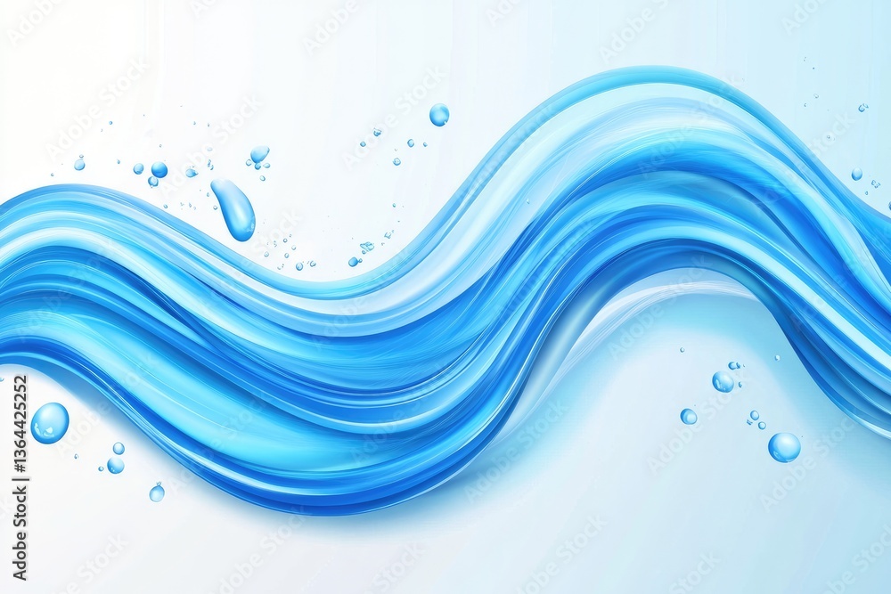 Fototapeta premium Abstract Liquid Water Flow