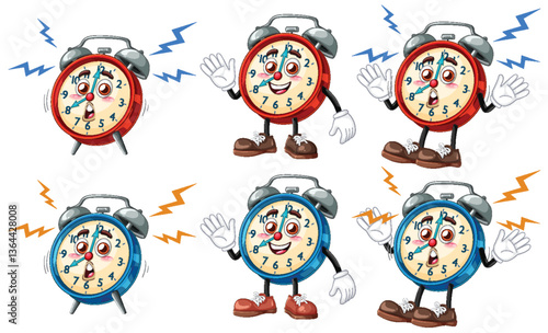 Animated Alarm Clocks with Expressive Faces