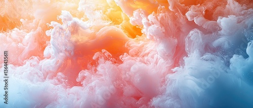 Panel kuchenny z motywem Abstract Colorful Clouds
