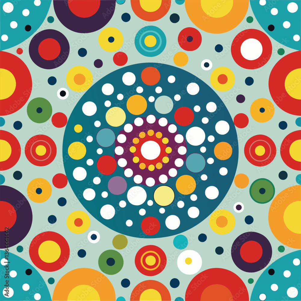 Fototapeta premium abstract seamless dotted pattern 