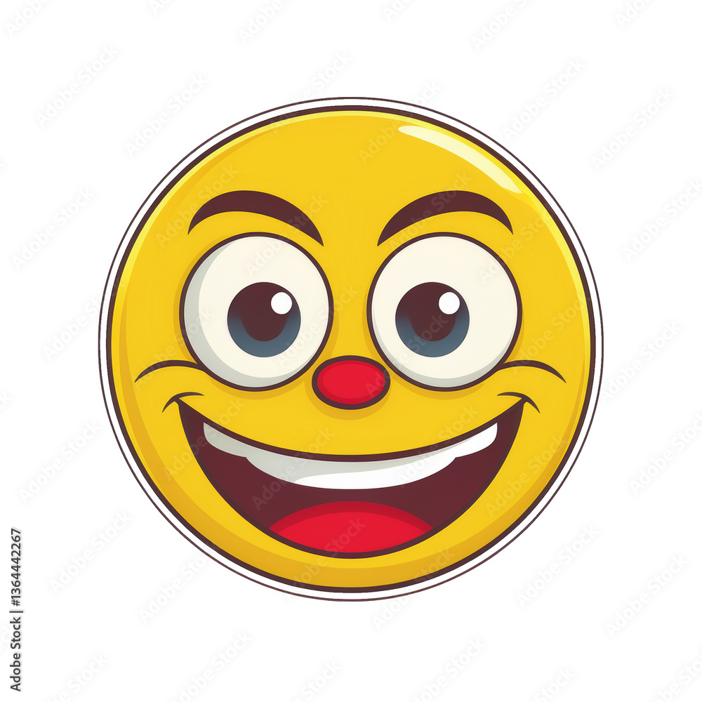 Crazy face emoji on transparent png background Crazy face emoji on transparent png background