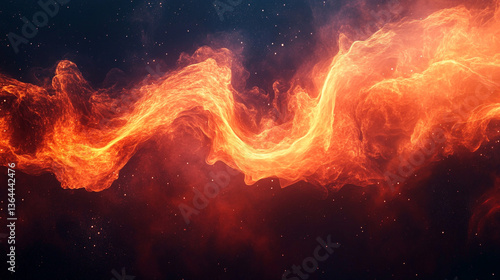 Wallpaper Mural Cloud Swirling Dynamically Plasma Orange And Red Glowing Torontodigital.ca