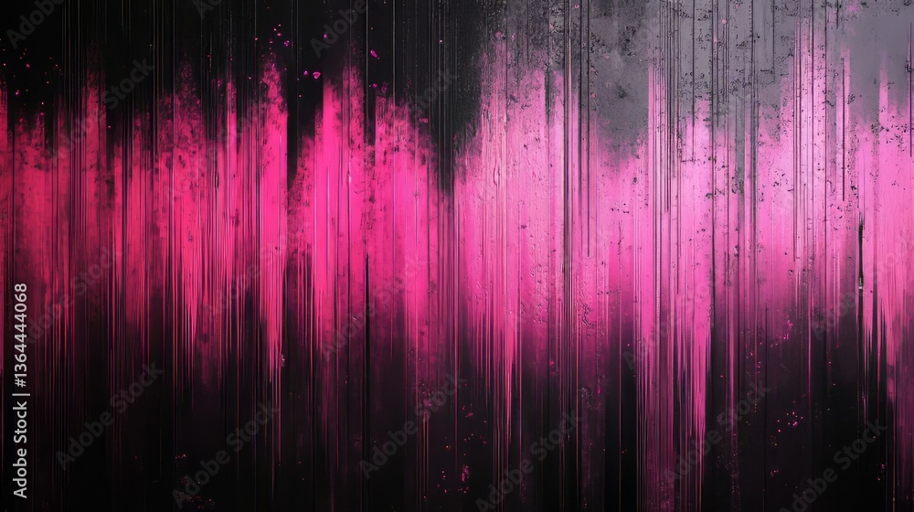 A high-contrast noise background in black and neon pink, with grainy digital static and random distortions A high-contrast noise background in black and neon pink, with grainy digital static and random distortions
