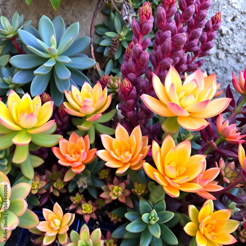 Obraz premium couleurs succulentes