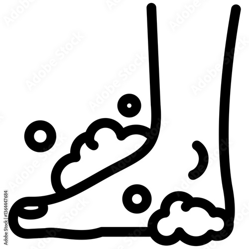 wash feet icon