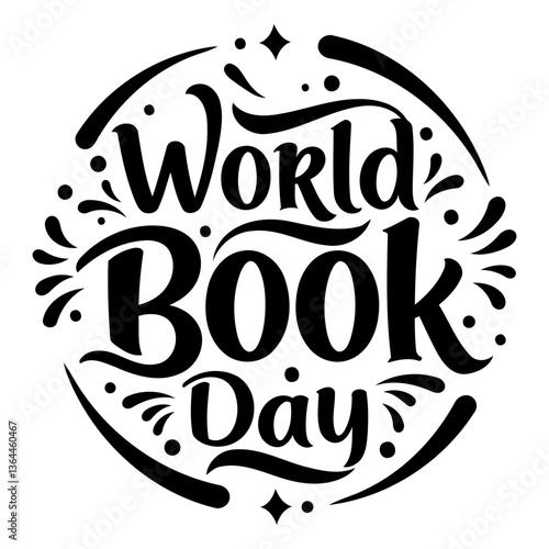 World Book Day graphic, decorative, for marketing