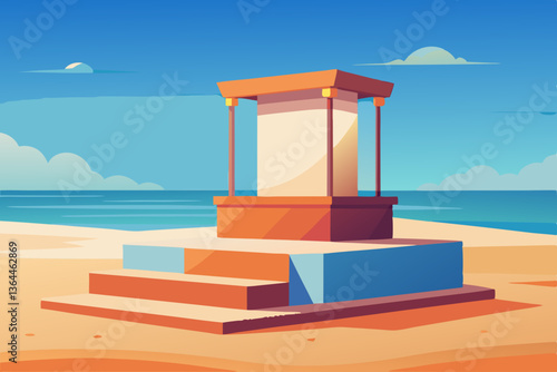 lifeguard hut on the beach