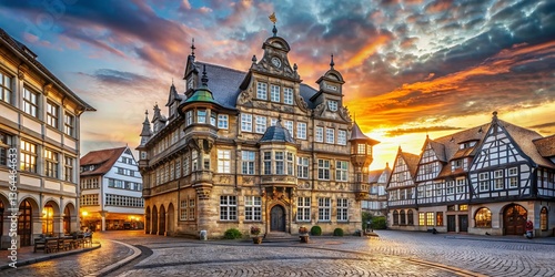 Hameln Ratcatcher's House, Weser Renaissance Architecture, Germany
