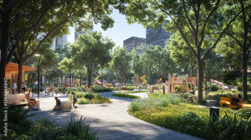 Vibrant city center showcasing multifunctional spaces bustling with activity and diverse urban life. Vibrant city center showcasing multifunctional spaces bustling with activity and diverse urban life.