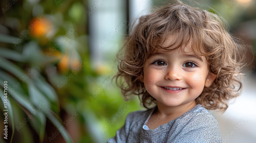 custom made wallpaper toronto digitalSmiling toddler, curly hair