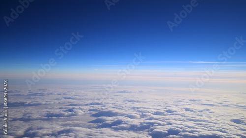 Subtle stratus clouds fading into the distant horizon, with the ozone layer barely perceptible in the upper sky, Stratus Fading Ozone, Distant atmospheric layers