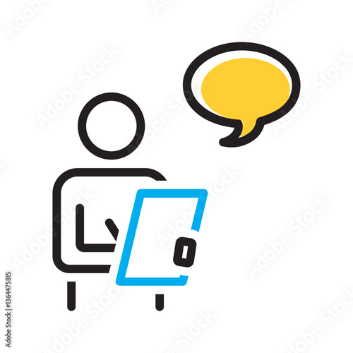 Vector multi color icon for Advisory