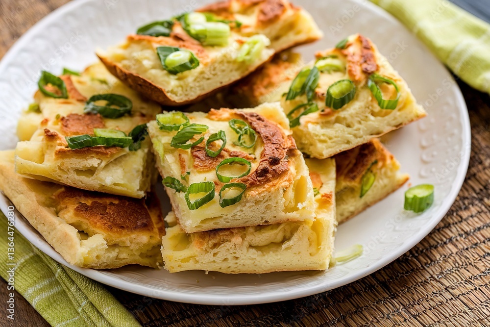 Irish traditional potato bread with green onion Irish traditional potato bread with green onion