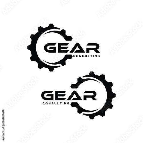 GEAR logo design template vector