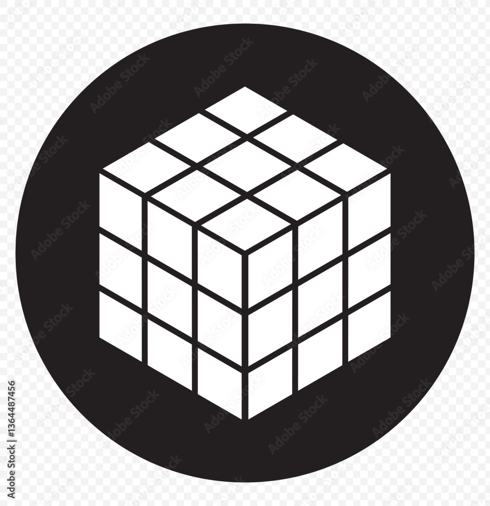 Cube Icon on Transparent Background. EPS 10. Cube Icon on Transparent Background. EPS 10.