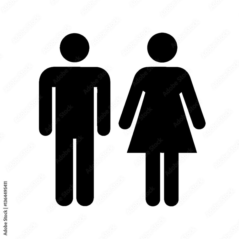 Male And Female Minimalistic Outline SVG Vector, line art Male And Female Minimalistic Outline SVG Vector, line art