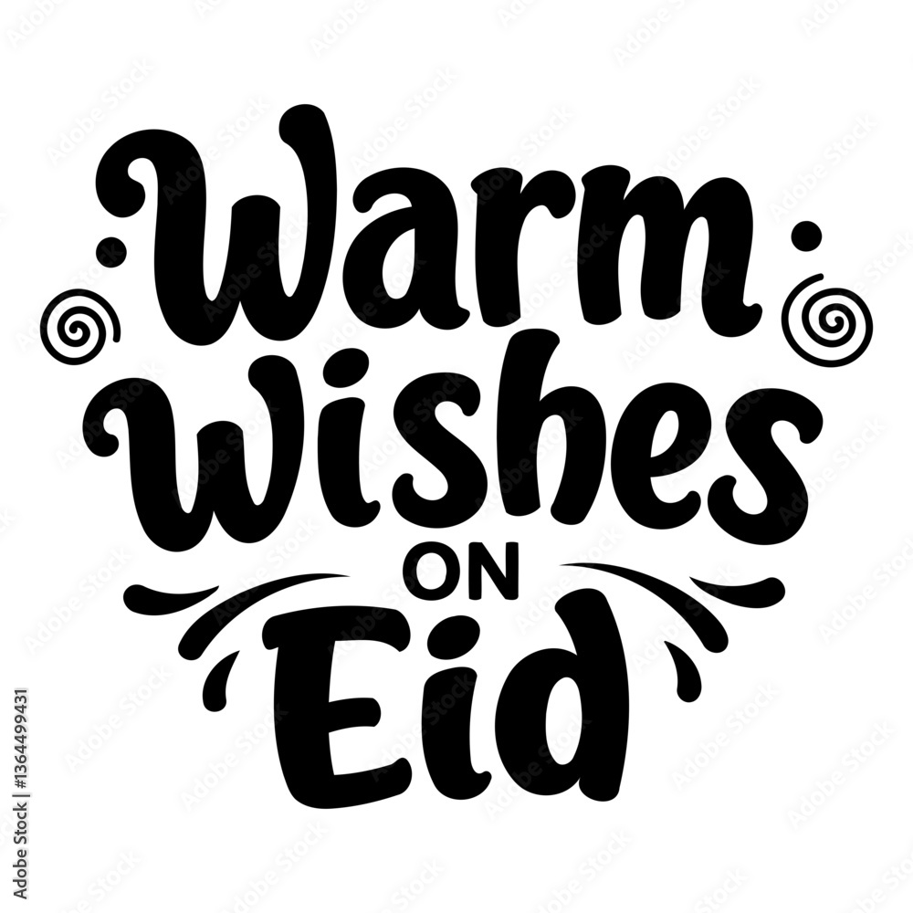 Warm wishes on Eid graphic