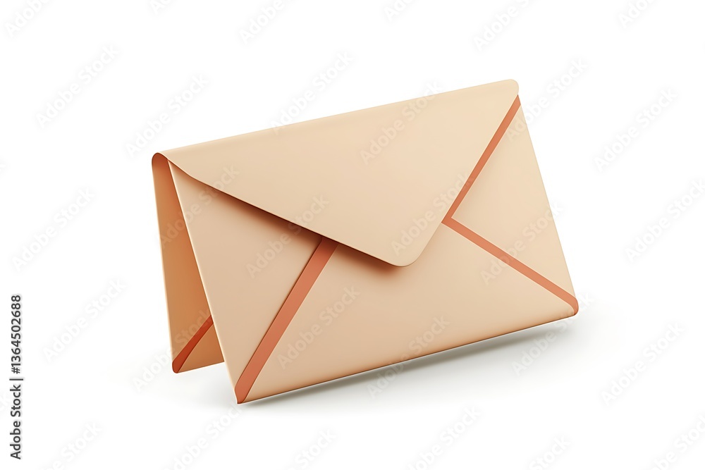 3D Vector of an Email Marketing Campaign with an Open Envelope. 3D Vector of an Email Marketing Campaign with an Open Envelope.