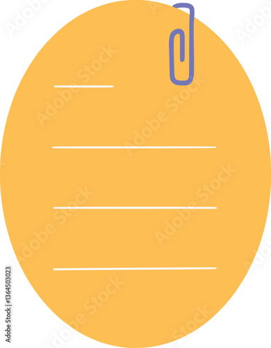 Oval Sticky Note