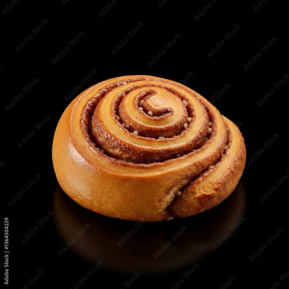 Fototapeta premium Delicious Cinnamon Roll, Baked Pastry, Sweet Treat