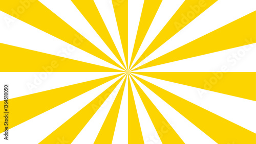 Abstract background with Classic vintage sun rays swirling pattern background. Vintage beam sunburst texture. Burst sunrise sunbeam element spiral striped sunray template. Yellow and white twisted 