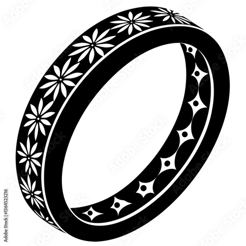 Decorated bangles with Baisakhi motif