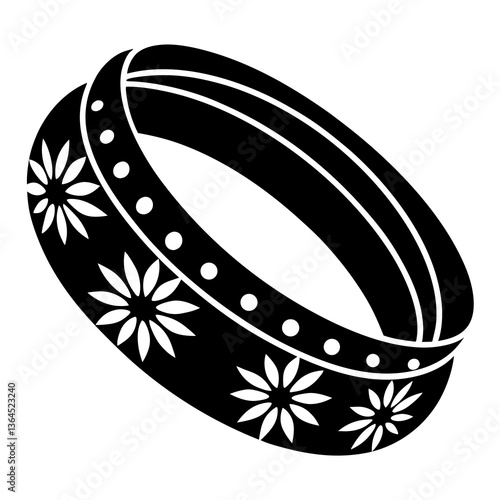 Decorated bangles with Baisakhi motif