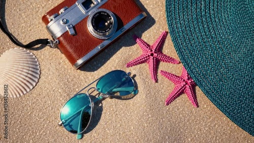 The Beach Accessories and Camera