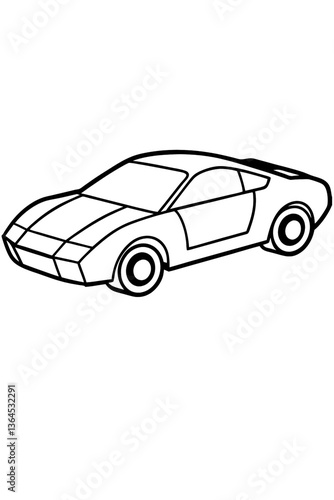 black sports car