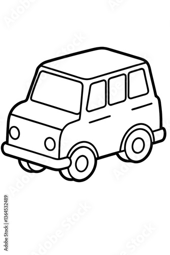 vector cartoon car