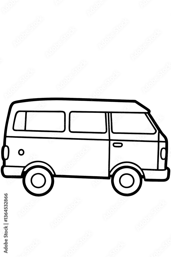 vector illustration of a bus vector illustration of a bus
