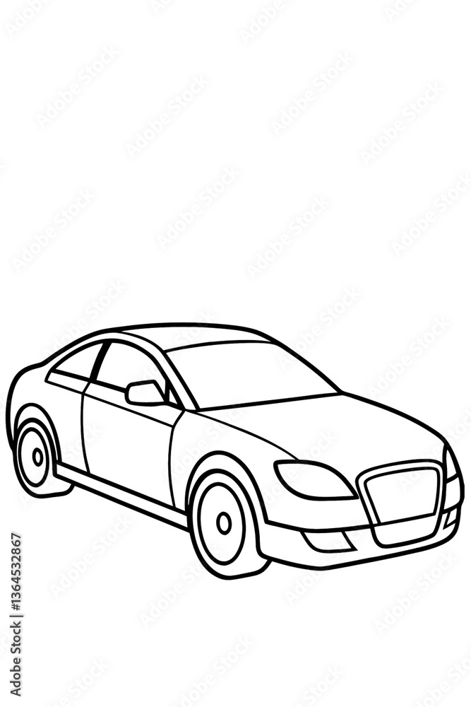 Fototapeta premium black sports car