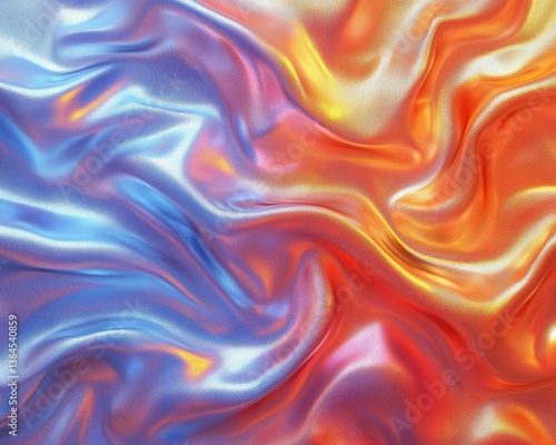 Wallpaper Mural Abstract silk drapes in vibrant hues Torontodigital.ca