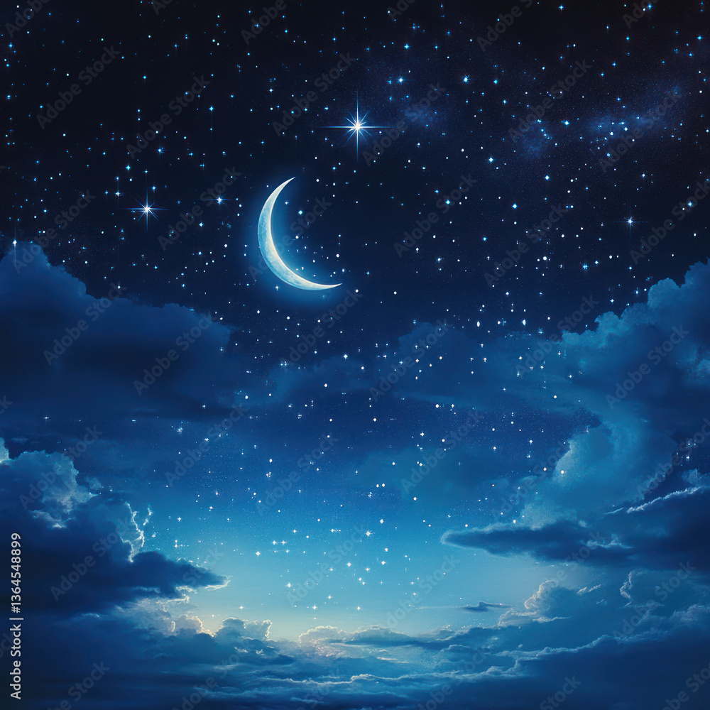 night sky with moon night sky with moon