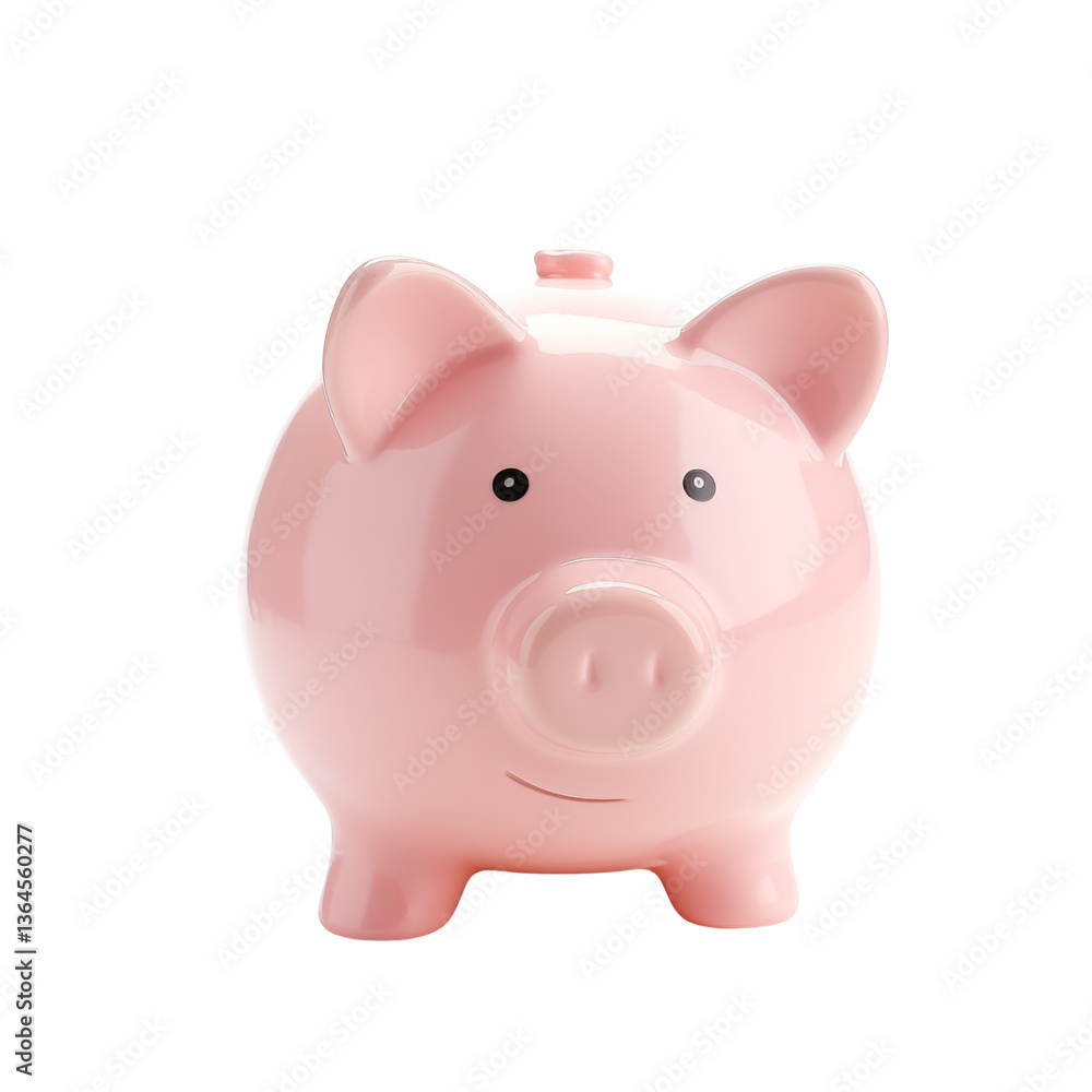 cute pink piggy bank with smiling face, perfect for saving coins and teaching children about money management, isolated on transparent background cute pink piggy bank with smiling face, perfect for saving coins and teaching children about money management, isolated on transparent background