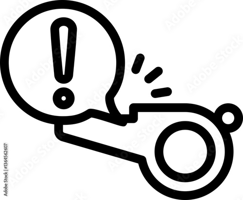Whistleblower Line Icon