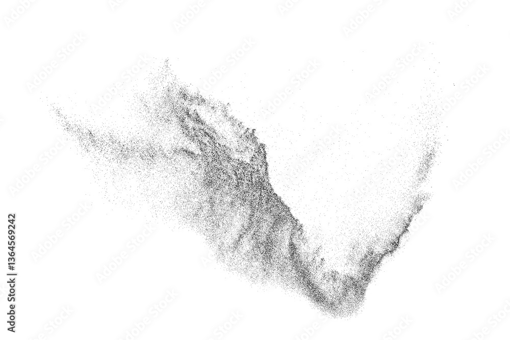 Water texture. Splash effect. Snow overlay. Drops liquid. Grunge pattern. Black explosion on transparent background. PNG format.